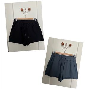 High-Waisted PowerSoft Loose Shorts for Women -- 3-inch inseam, 2 pairs